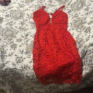 Going out red dress